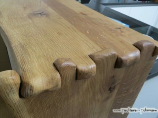 K&uuml;chenabschluss mit Fingerzinken