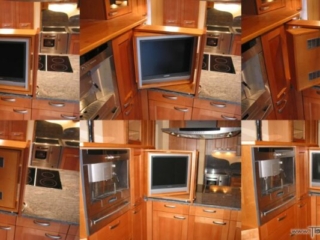 Schrankauszug mit schwenkbarem TV