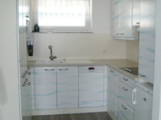 Wolkenküche mit durchgehendem Wolkenmuster