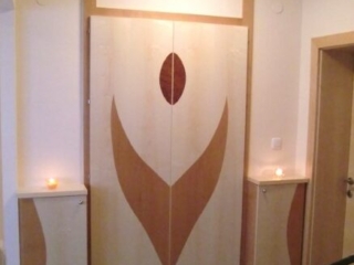 Z&auml;hlerkastenverbau in Ahorn mit Buche Furniereinlage